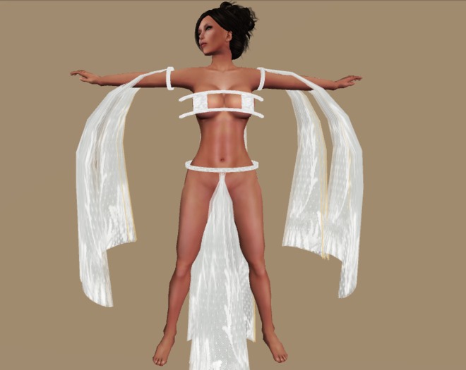 Dance Silks - White Lace