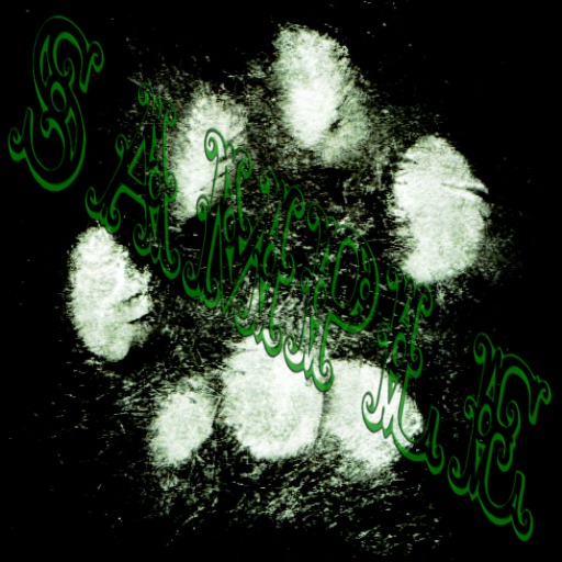 Paw Print in Negative