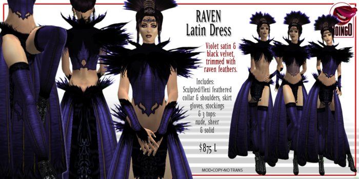 Boingo Raven Latin Dress