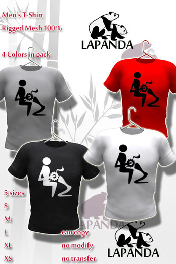 [LaPANDA] BLOW MACHINE [ 4  COLORS PACK] Men T-Shirt MESH