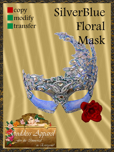 *Goddess* Gypsy Red Mesh Mask