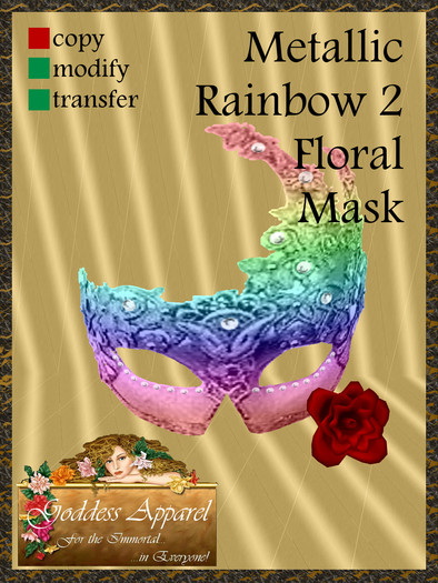 *Goddess* Gypsy Red Multi Mesh Mask