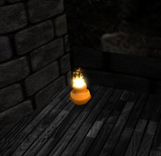 Sculpted flame vase, sound, 3prim