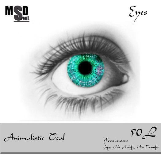 "Animalistic Teal" by MaSoul Designs