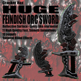 __Cracker Hax Weapons__ Fiendish Orc Sword (BOXED)