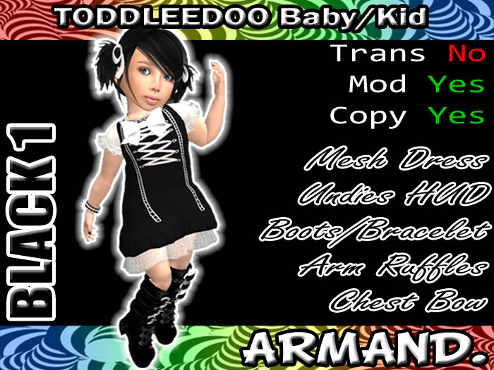 --ARMAND-- GOTH BABY - BLACK 1