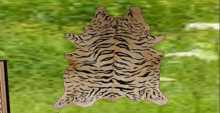 tiger (#3) designer carpet/rug 1 prim, modify, tranferable
