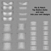 LMC PSD FILES - Fitted Folds XVII - Tops & Corsets
