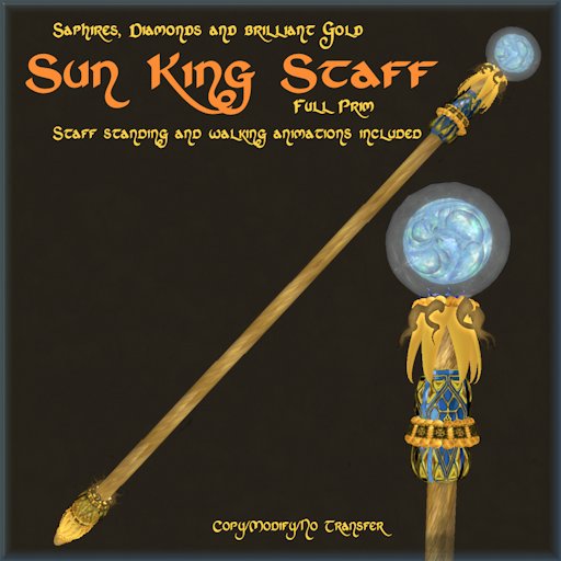 Sun King Staff with Animations Boxed*