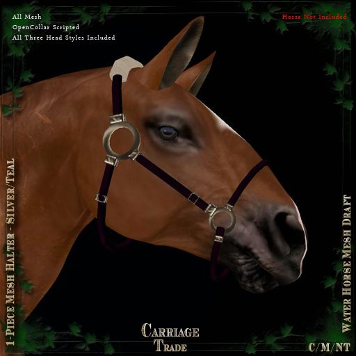 1-Piece Mesh Halter WHMD Silver/