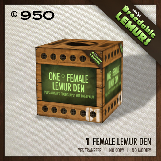 Zooby's - One Female Den