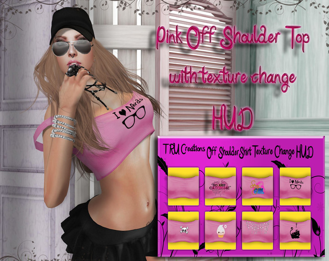 Pink Off Shoulder Top