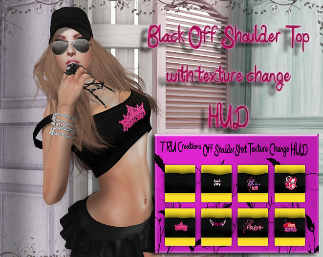 Black Off Shoulder Top