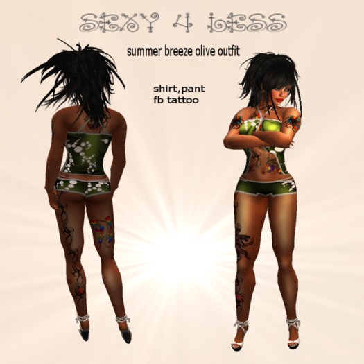 s4l summer breeze olive outfit