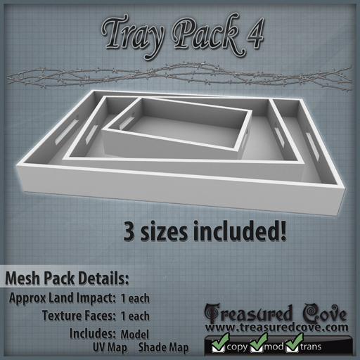 -TC- Tray Pack 4 Mesh