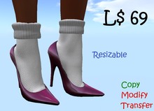 ...Pink hight heels and socks...