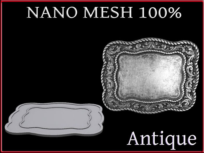 T-3D Creations [ Antique Silver Buckle ] MESH - Full Perm