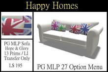 H.Homes ~ PG Hope & Glory Cream Sofa with MLP