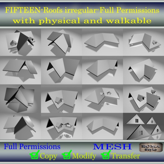 FIFTEEN-Roofs irregular-Full Permissions