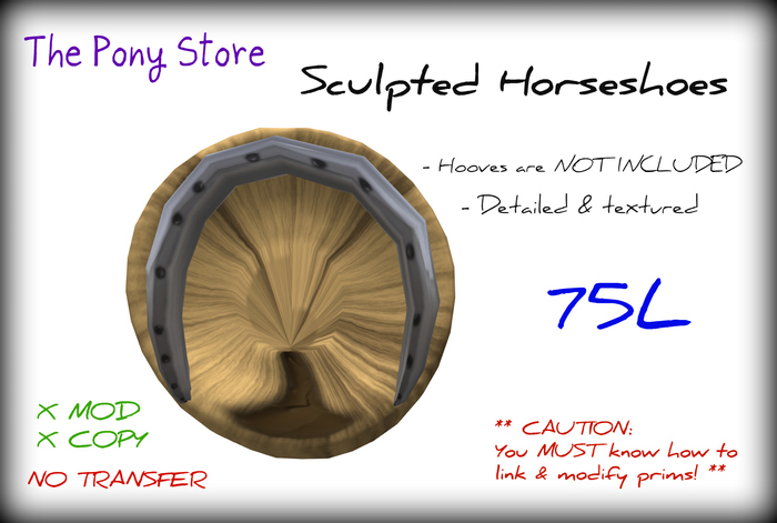 The Pony Store - Sculpted Horseshoes