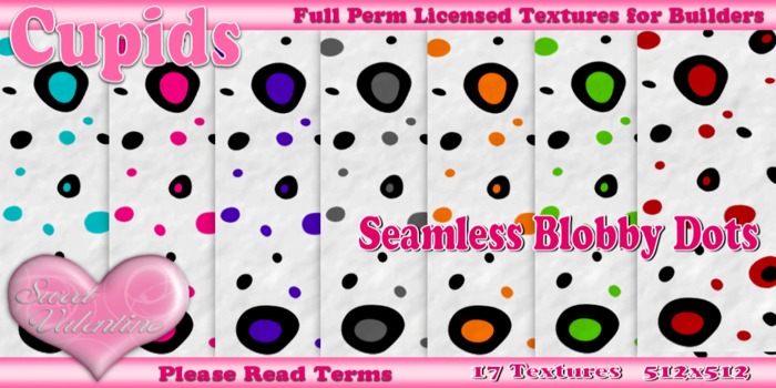 *Cupids Textures * 17 BLOBBY DOTS SEAMLESS