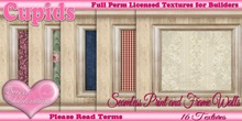 *Cupids Textures * 16 PRINT AND FRAME WALLS