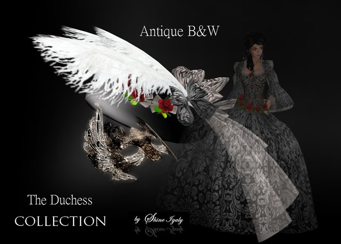 Antique { B&W } Hat & Mask