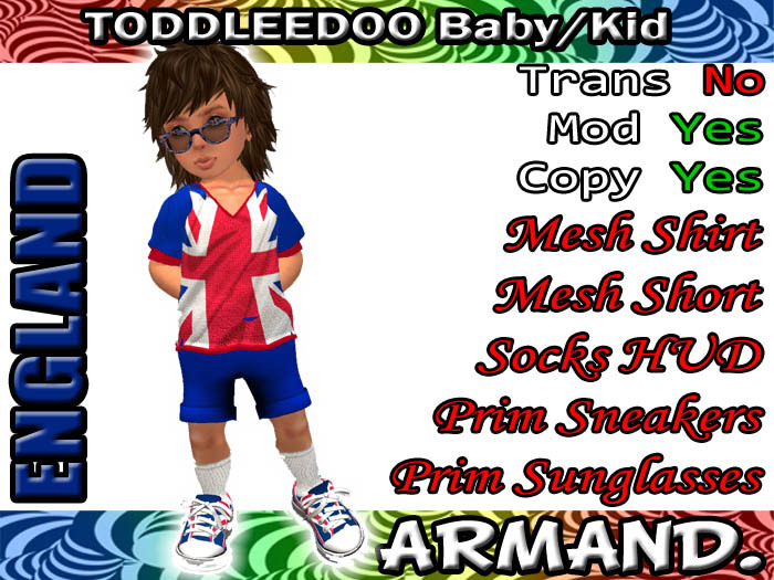 --ARMAND-- FLAGS OUTFIT - ENGLAND