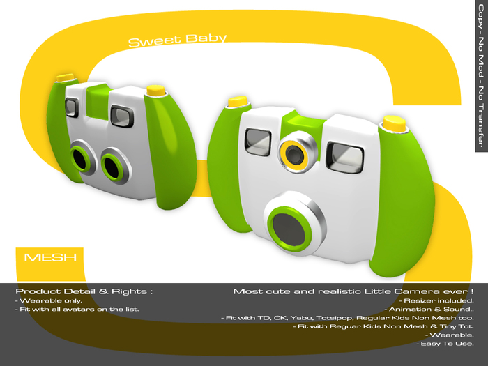 Sweet Baby - Little Camera - Green