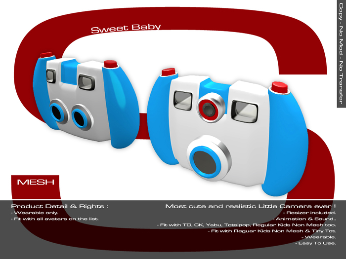 Sweet Baby - Little Camera - Blue