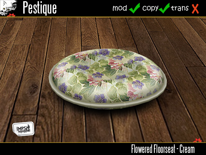 Flowered Footstools - Set 1