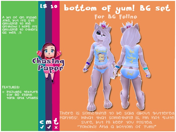 [ Chasing Paper ] Bottom of Yum! BG Tank & Undies Set