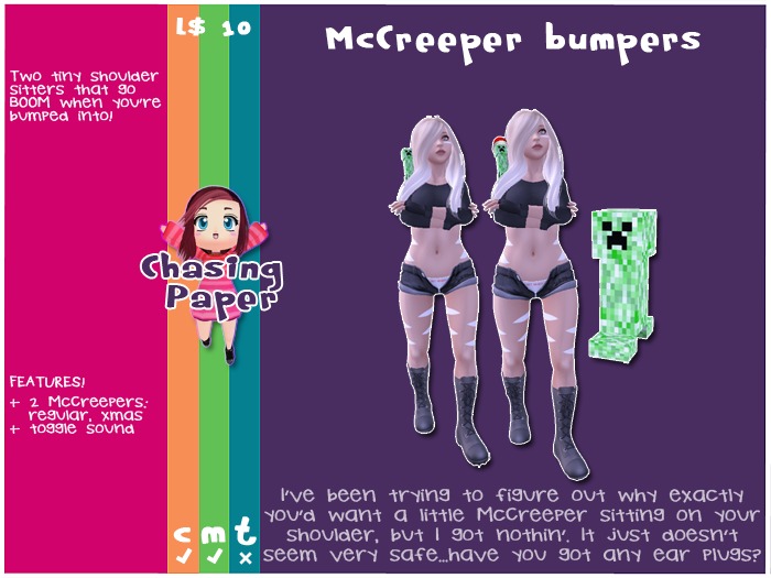 [ Chasing Paper ] McCreeper Bumpers
