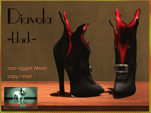 Bliensen + MaiTai - Diavola - DEMO - Shoes - Goth Ankle Boots