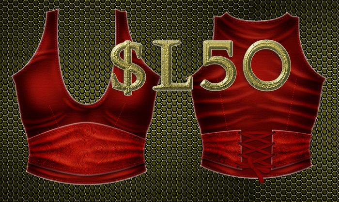 Red Paisley corset series 3