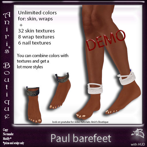 (AB) Paul barefeet demo