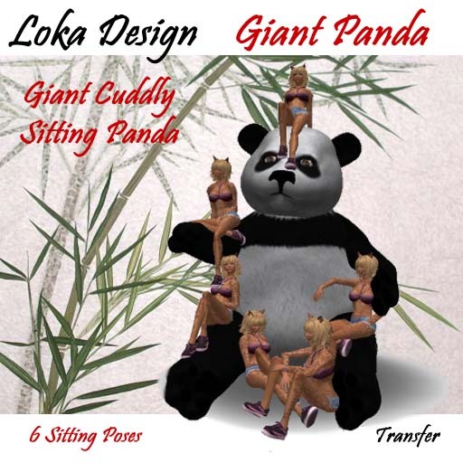 Loka Design ~ Giant Sitting Panda