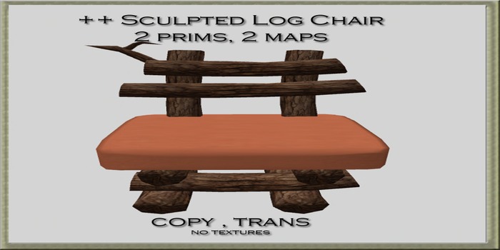 ++ Sculpted Log chair