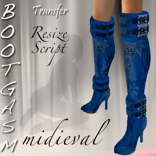 Bootgasm Midieval Boots Blue