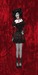 Goth doll cut for box