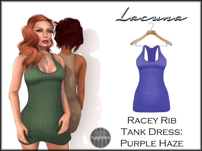 *LACUNA* Racey Rib Tank Dress - Purple Haze