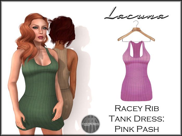 *LACUNA* Racey Rib Tank Dress - Pink Pash