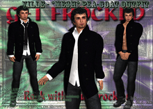TIMO - Black *mesh* Jacket & Jeans Outfit