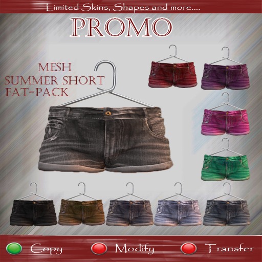 [*PROMO*] .::[> C.H.D <]::. Mesh_Ladies Shorts / Fat-Pack