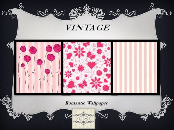 Four Golden vintage wallpaper