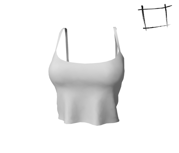 FULL PERM WC Rigged Mesh Casual Crop Strap Top