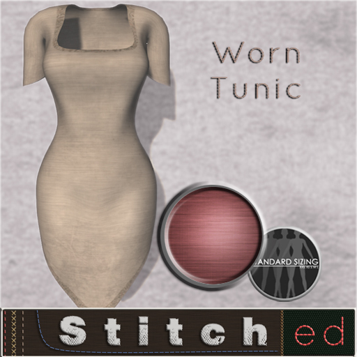 [ Stitched ] - Worn Tunic in Red