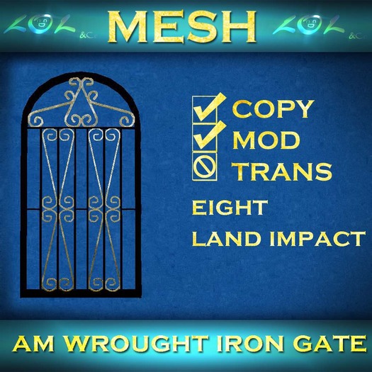 am wrought iron gate