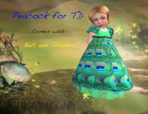 *Royal Ragamuffins* Peacock Dress for TD