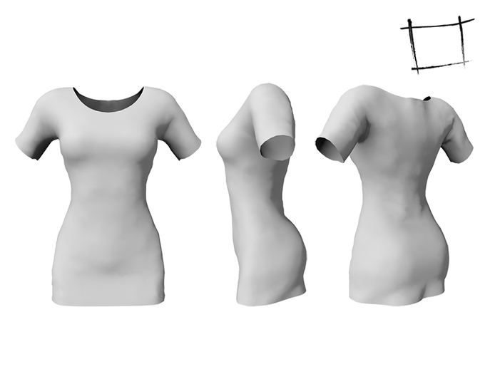 FULL PERM Rigged WC Mesh Horizon T-shirt Dress